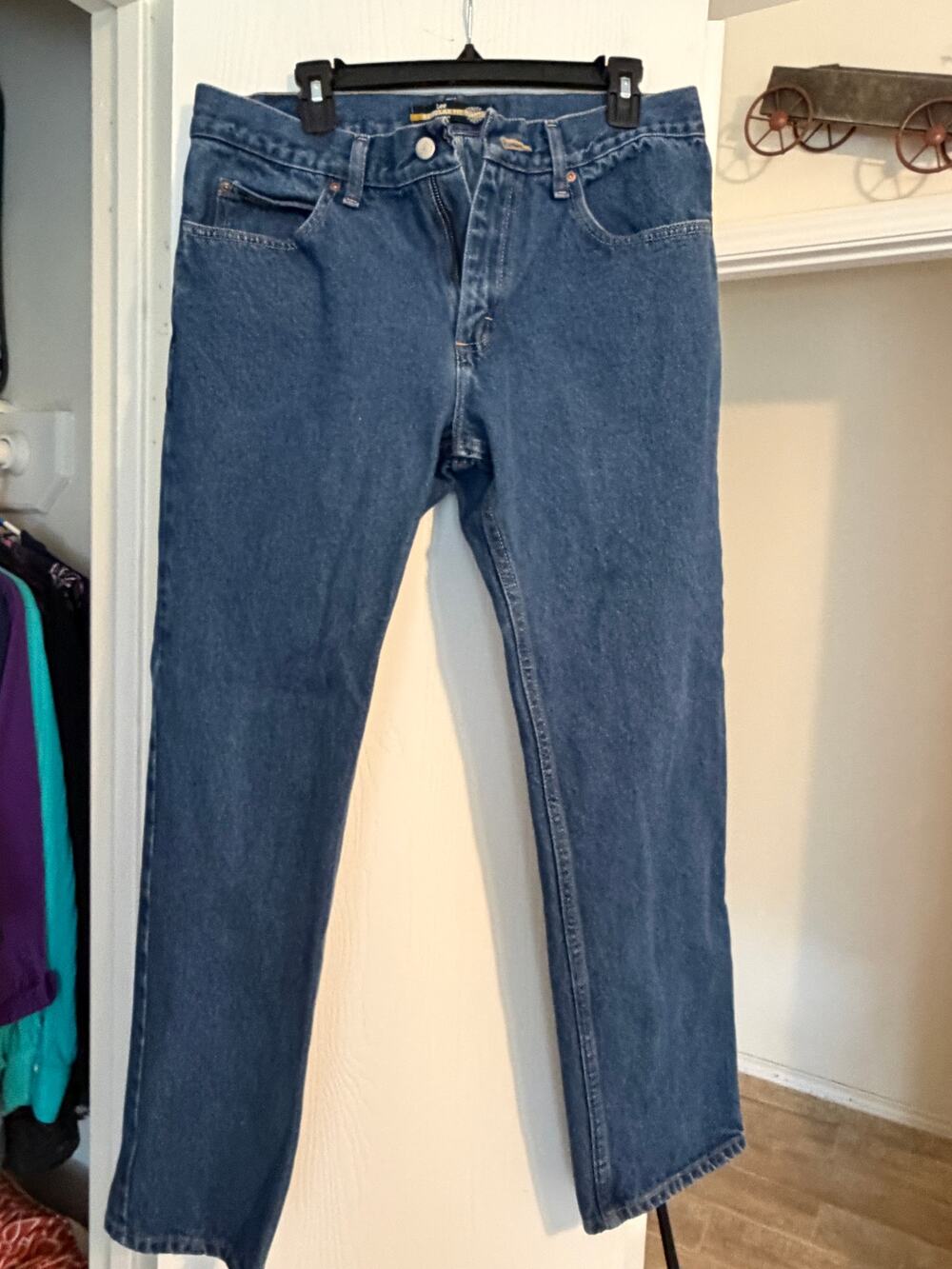 Lee Men's Jeans 33x30 Blue Denim Straight Leg 100% Cotton